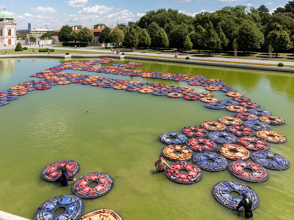 AI WEIWEI. translocation – transformation. Installation F Lotus - Belvedere Wien © Johannes Stoll