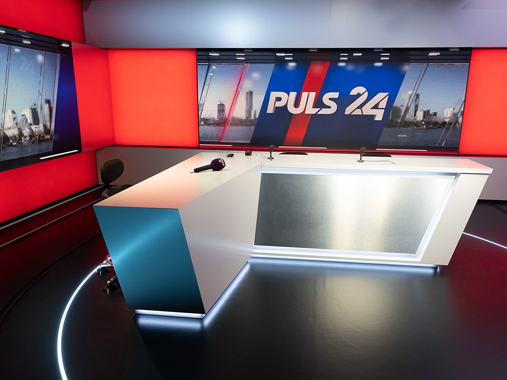 2021 – PULS 24 – Studio © PULS 24 – Michael Edelmayer