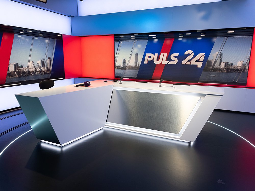 2021 – PULS 24 – Studio © PULS 24 – Michael Edelmayer