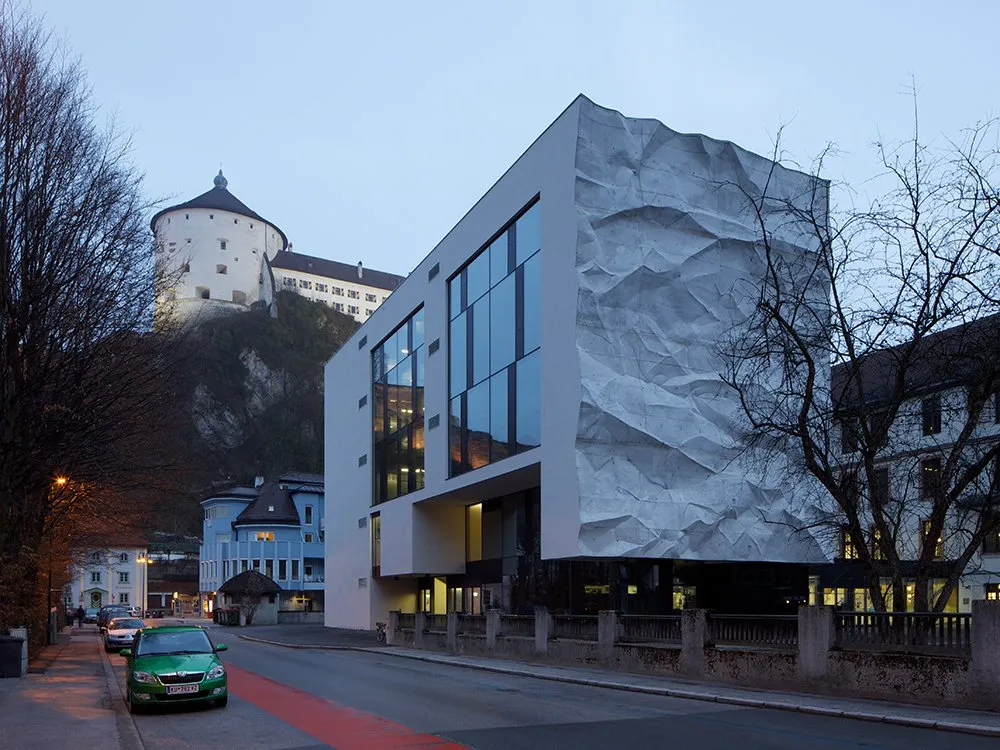 Zerknitterte Wand
