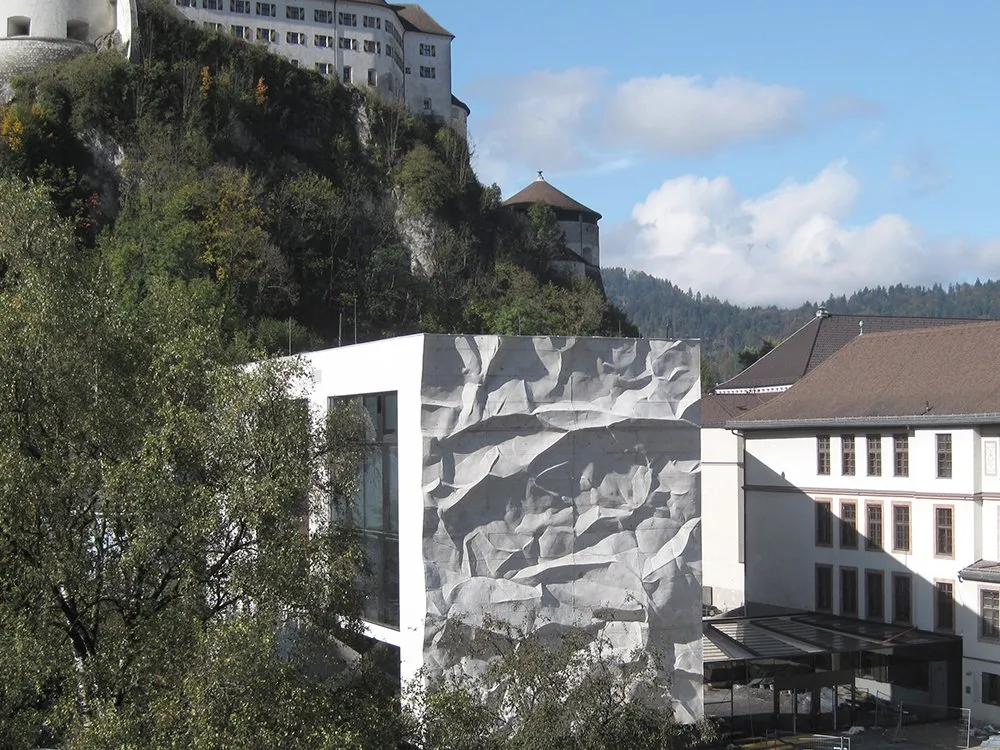 Zerknitterte Wand